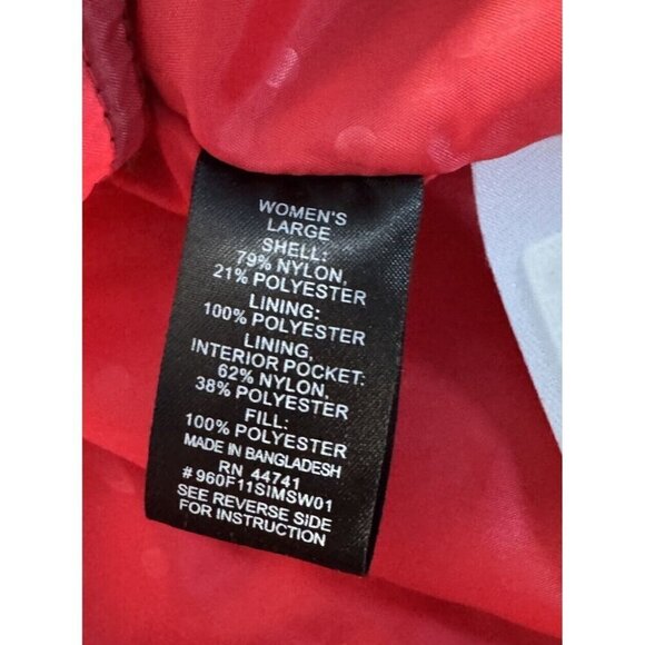 Sims Snowboarding Woman's Sz L Dark Gray Red Hooded Full Zip Ski Jacket - Picture 6 of 13